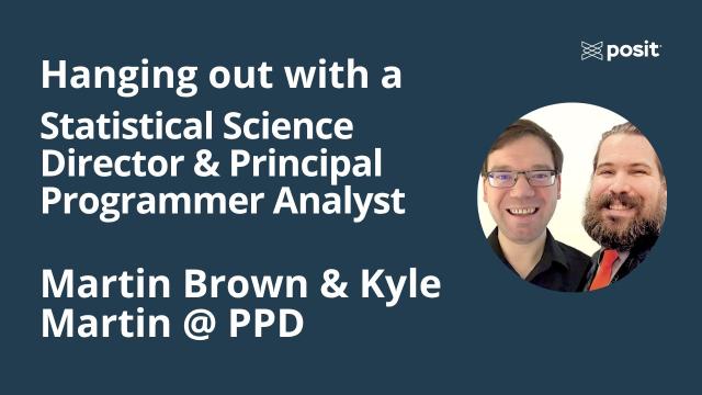 Building open source tools in Pharma | Kyle Austin & Martin Brown | Data Science Hangout